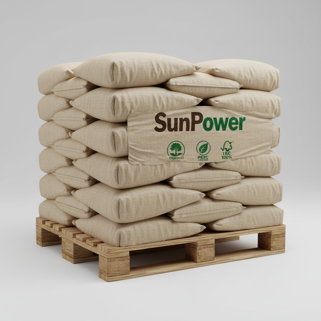Pellet di Legno Francese SunPower (Tripla Certificazione) – Pallet da 1050 kg