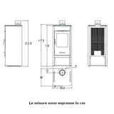 Stufa a legna Samuela Superior 8 KW