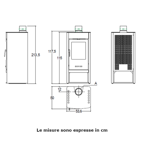 Stufa a legna Samuela Superior 8 KW