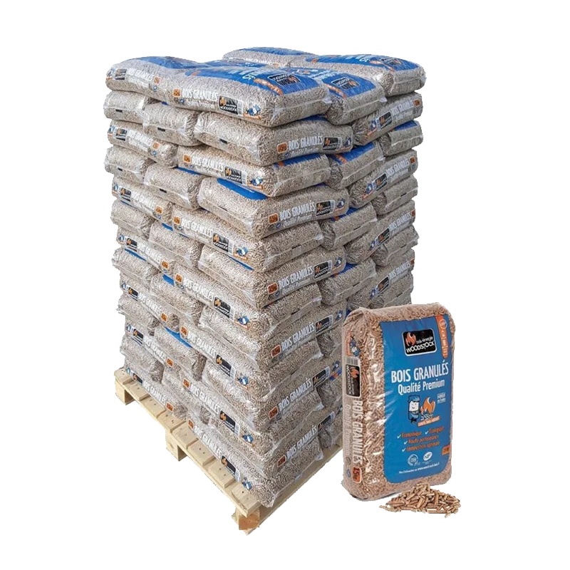 Pellet di Legno Francese Woodstock® Premium – Pallet da 1170 kg (78 sacchi)