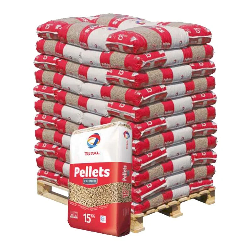 Pellet di Legno TotalEnergies Premium (DINplus/ENplus A1) – Bancale da 990 kg