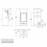 Piazzetta E128 BCS stufa a legna 11 kW