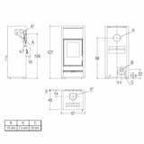 Piazzetta E128 stufa a legna 11 kW