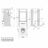 Piazzetta E929 D stufa a legna 7,9 kW