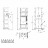 Piazzetta E928 C-M BCS stufa a legna 11,1 kW