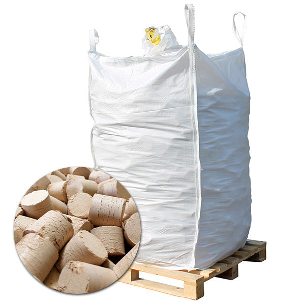 Bricchetti Big Bag 620 kg pressati a 90 bar (più morbidi)