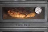 Stufa da giardino TOSCANA con forno per pizza, barbecue e affumicatore – in vero acciaio grezzo