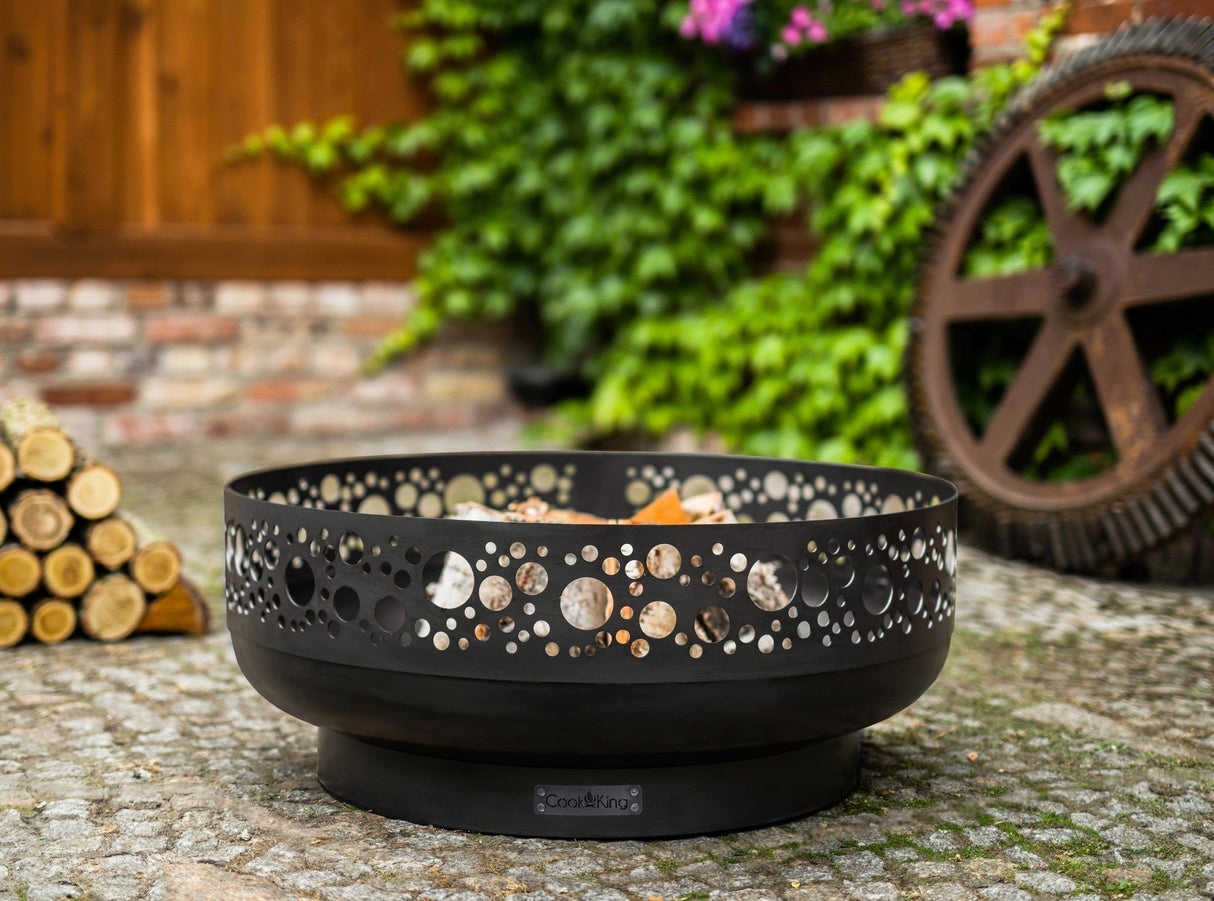 Braciere "Berlin" 80 cm in massiccio acciaio grezzo naturale