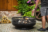 Braciere "Berlin" 80 cm in massiccio acciaio grezzo naturale