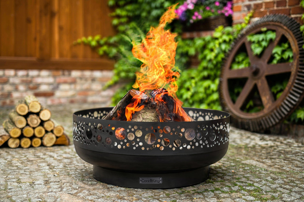 Braciere "Berlin" 80 cm in massiccio acciaio grezzo naturale