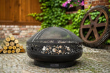 Braciere "Berlin" 80 cm in massiccio acciaio grezzo naturale