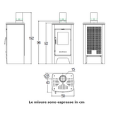 Stufa a legna Mirta Superior 6 KW