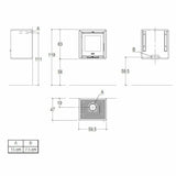 Piazzetta QUBE 1 stufa a legna 9 kW