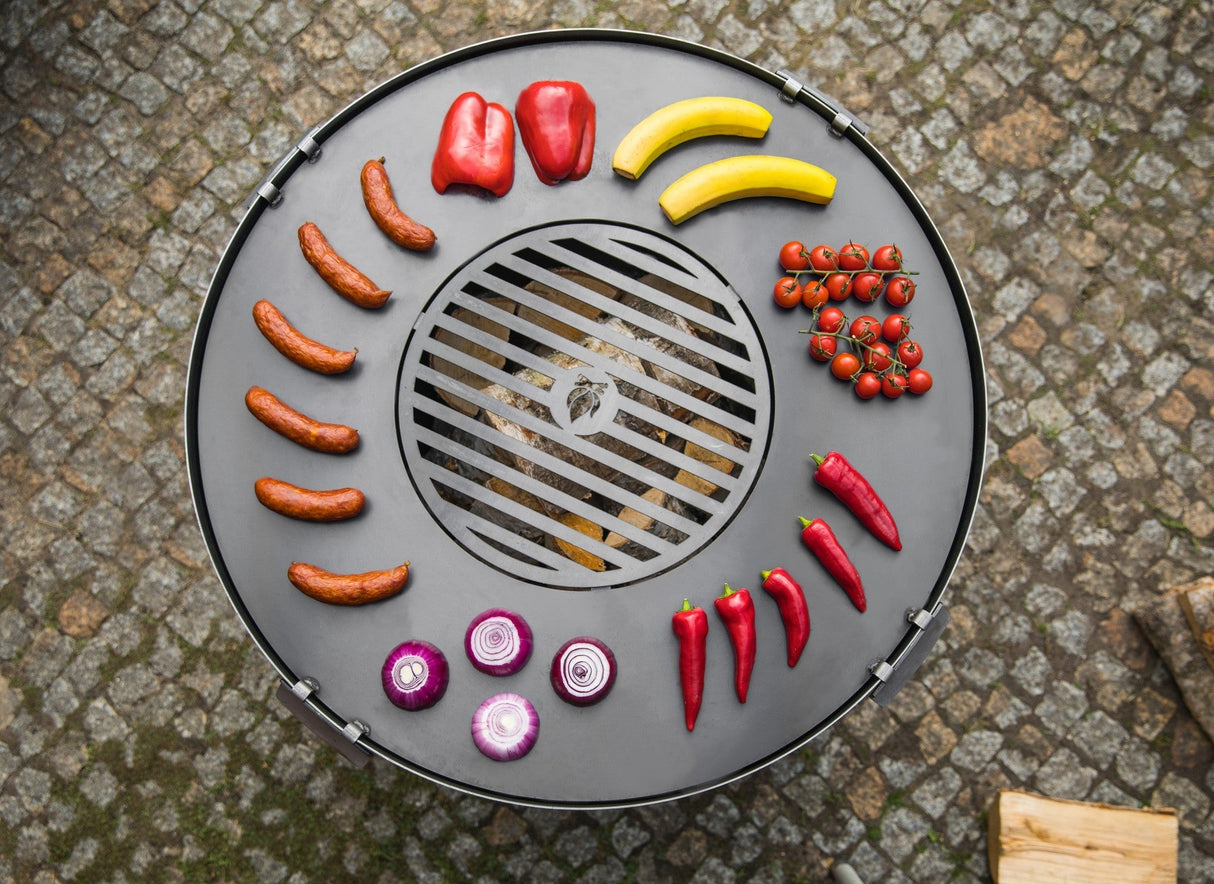 CookKing Premium Grill "SANTOS" – Realizzato a Mano in Acciaio Naturale