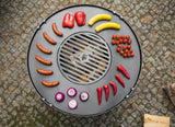 CookKing Premium Grill "SANTOS" – Realizzato a Mano in Acciaio Naturale