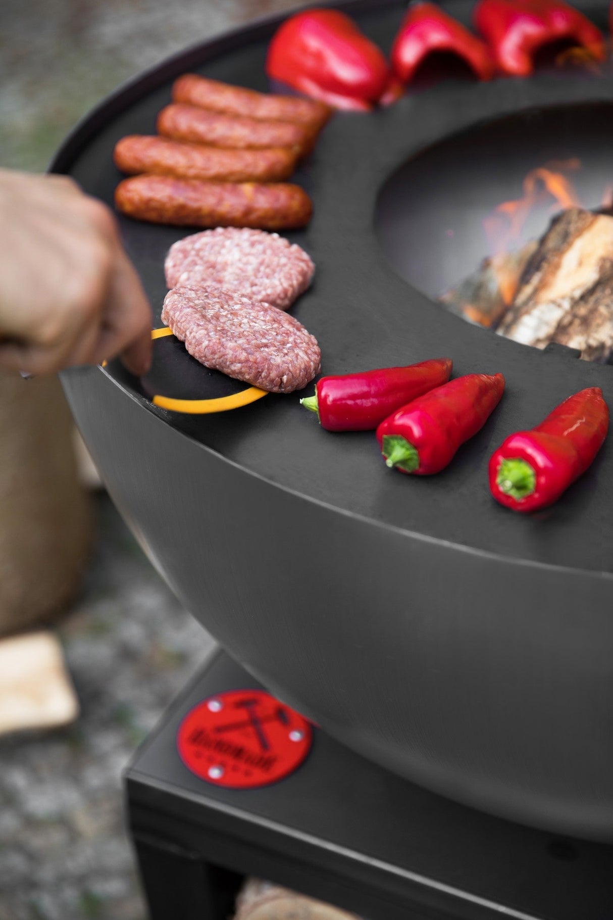 CookKing Premium Grill "SANTOS" – Realizzato a Mano in Acciaio Naturale