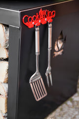CookKing Premium Grill "SANTOS" – Realizzato a Mano in Acciaio Naturale