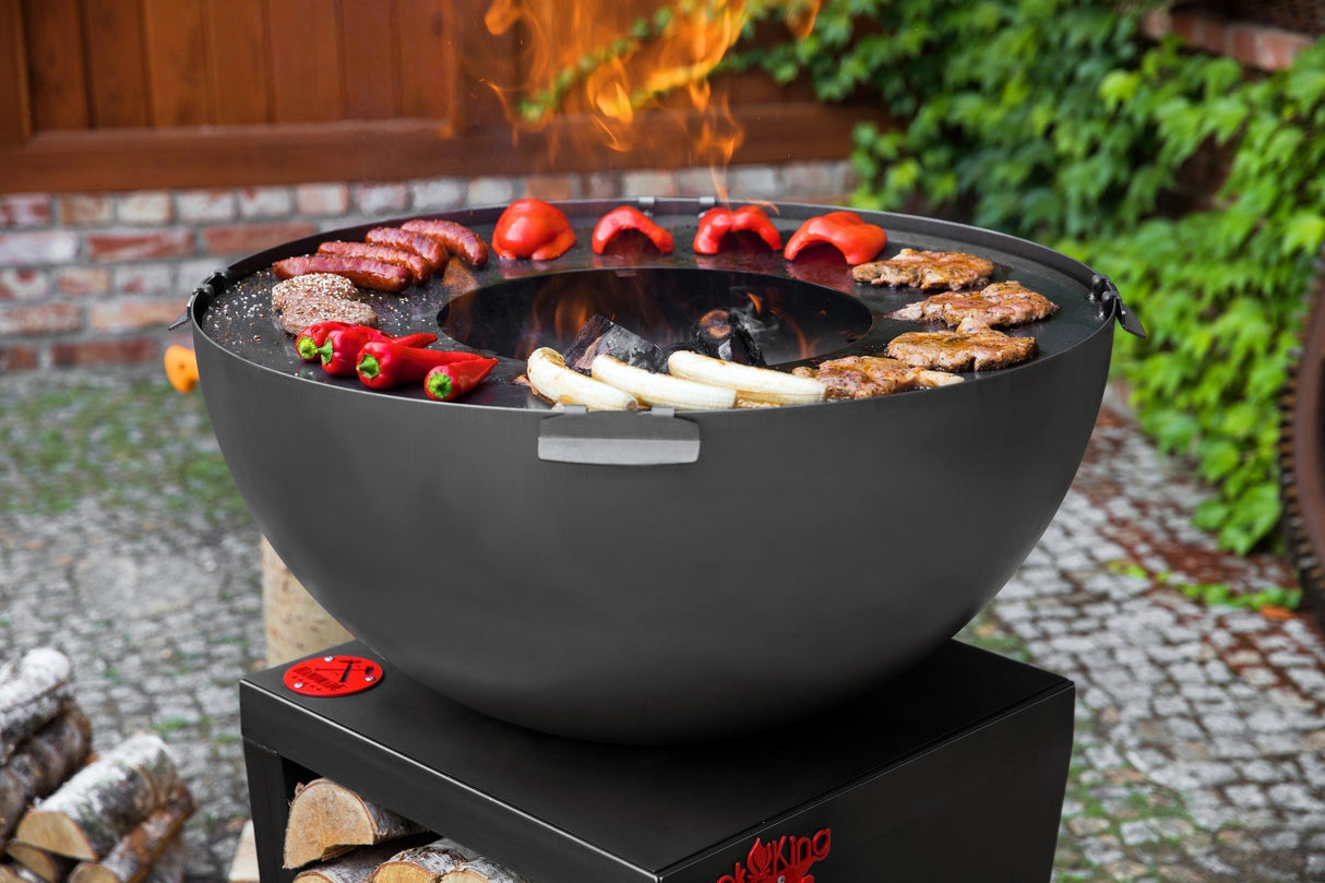 CookKing Premium Grill "SANTOS" – Realizzato a Mano in Acciaio Naturale