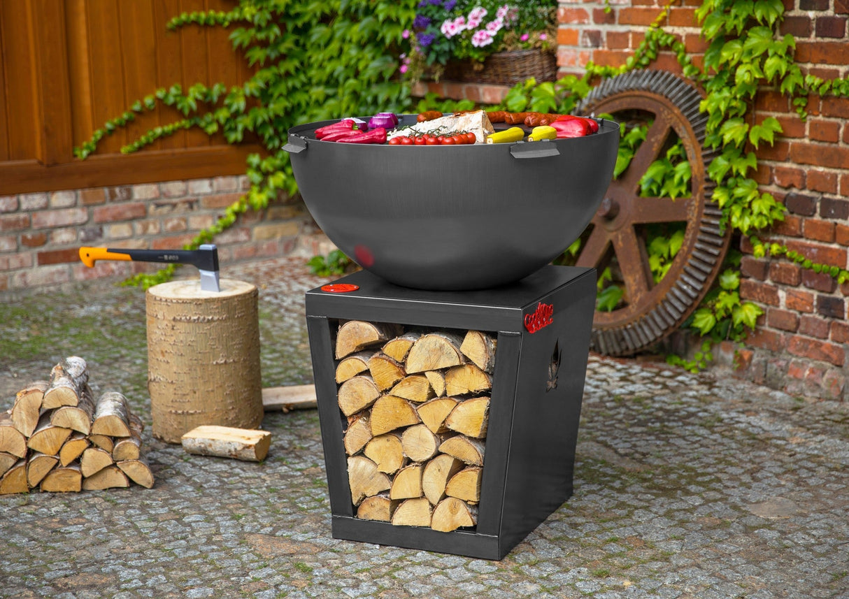 CookKing Premium Grill "SANTOS" – Realizzato a Mano in Acciaio Naturale