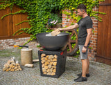 CookKing Premium Grill "SANTOS" – Realizzato a Mano in Acciaio Naturale