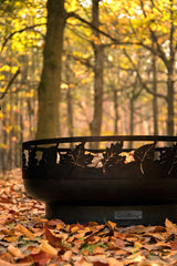 Braciere "Hamburg" 80 cm in massiccio acciaio grezzo naturale