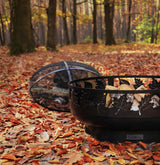Braciere "Hamburg" 80 cm in massiccio acciaio grezzo naturale
